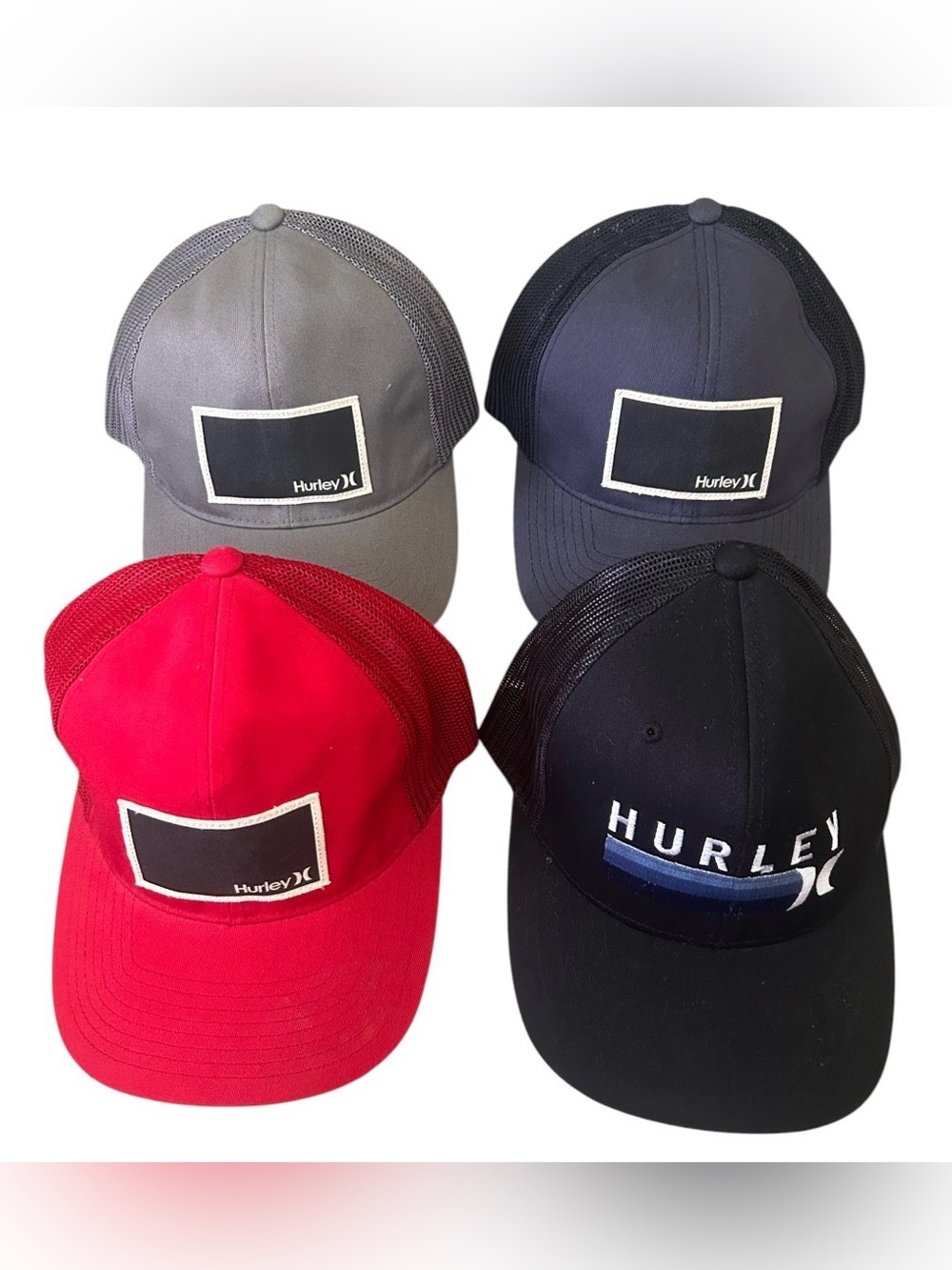 Hurley Trucker Hat Lot of 4 Size S-M